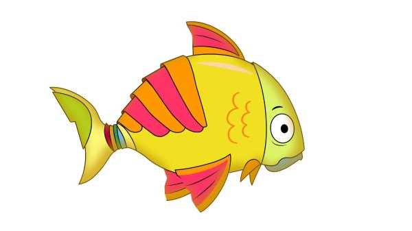 мультяшные рыбки