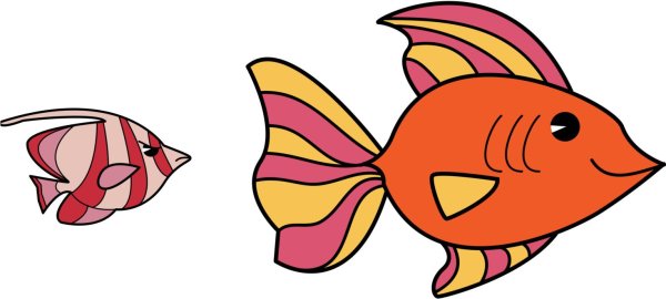 рыбка без фона