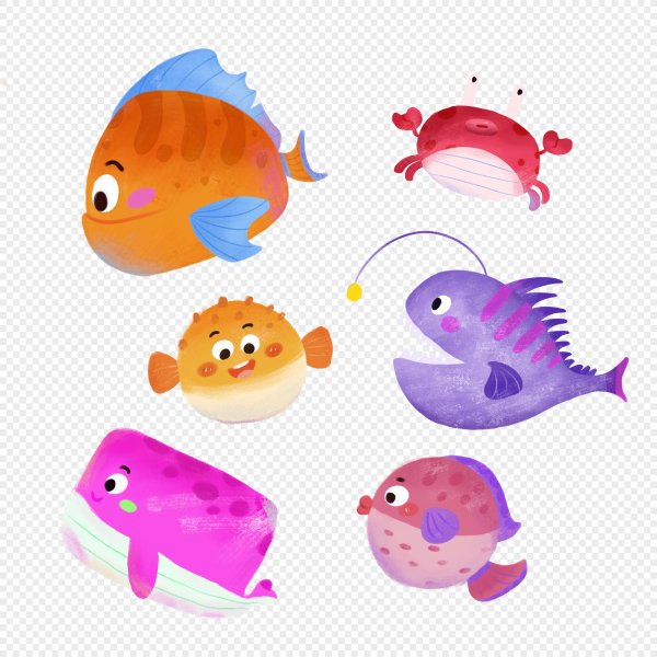 мультяшные рыбки