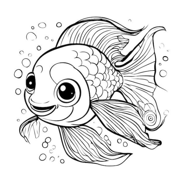 раскраска рыб