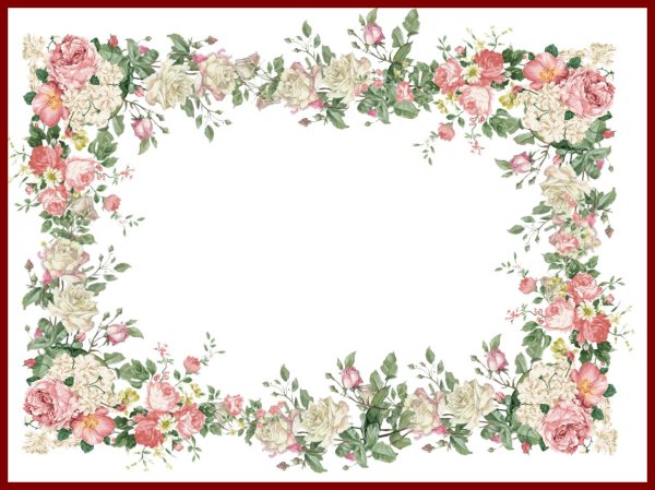 рамочка с цветами