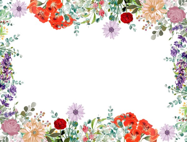 цветок рамка