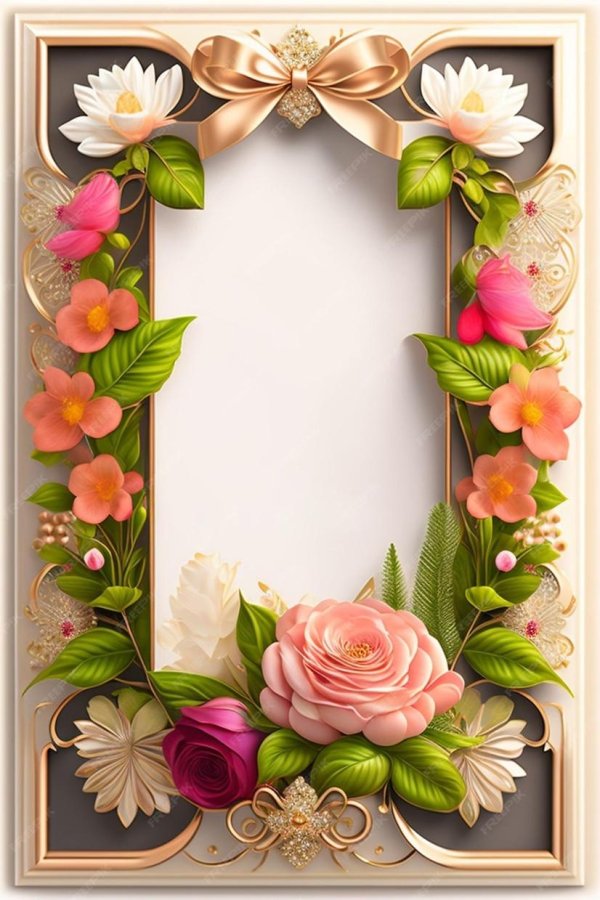 цветок рамка