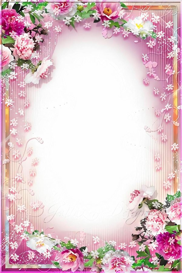 рамочка с цветами