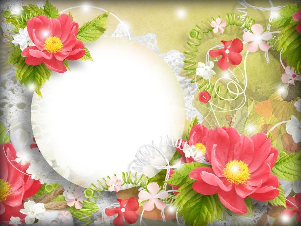 цветочная фоторамка