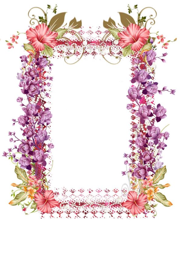 рамочка с цветами