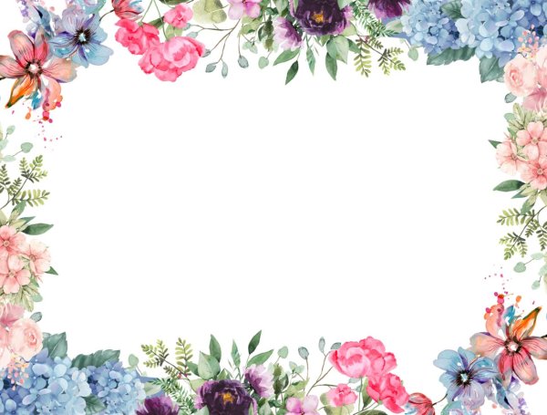 рамка из цветов