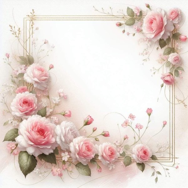 цветы в рамке