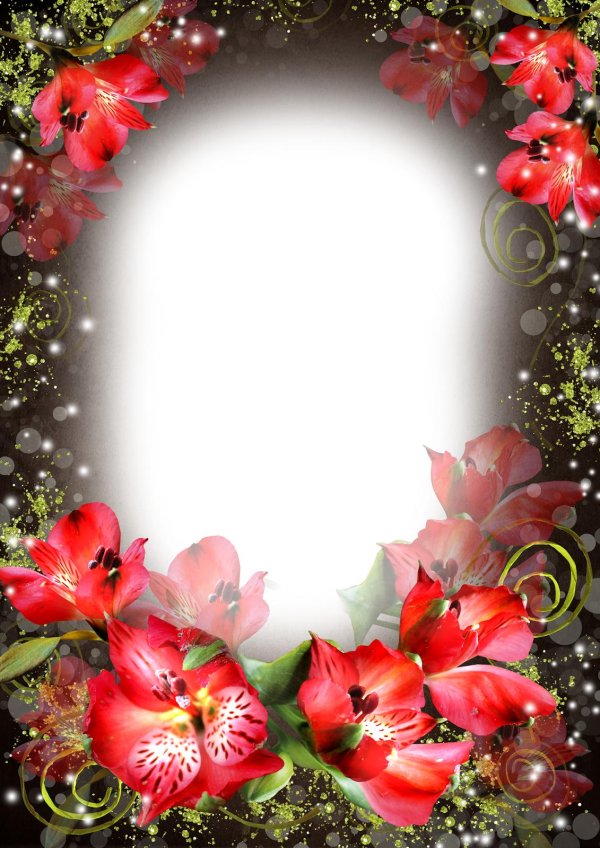 цветочная фоторамка