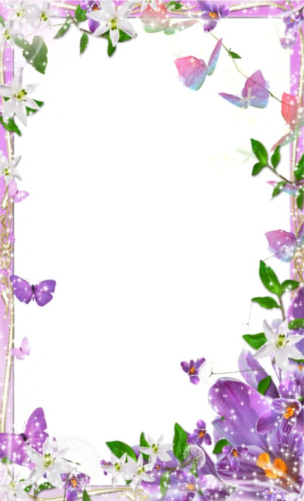 рамки с цветами для оформления текста