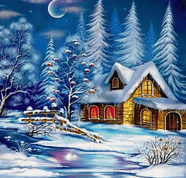 новогодние пейзажи