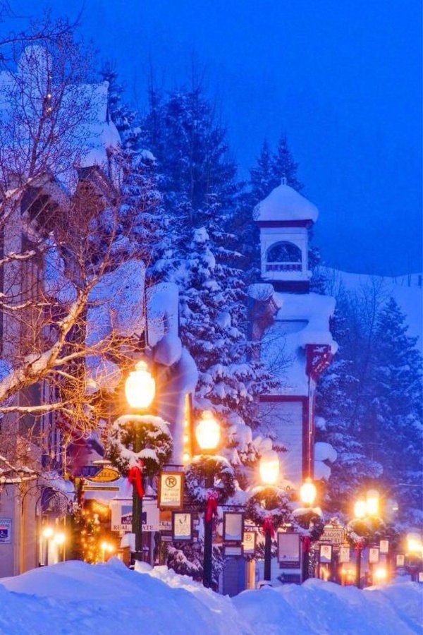 красивая зимняя улица