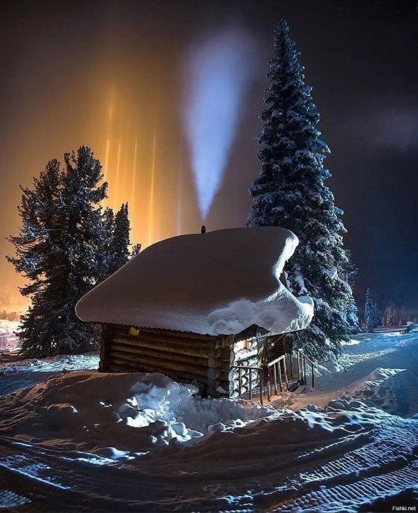зимняя избушка