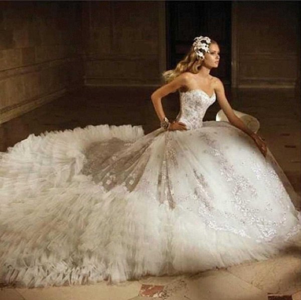 шикарное свадебное платье