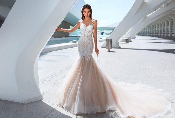 свадебное платье русалка