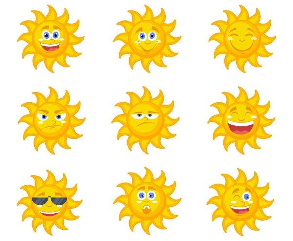 смайлики солнце