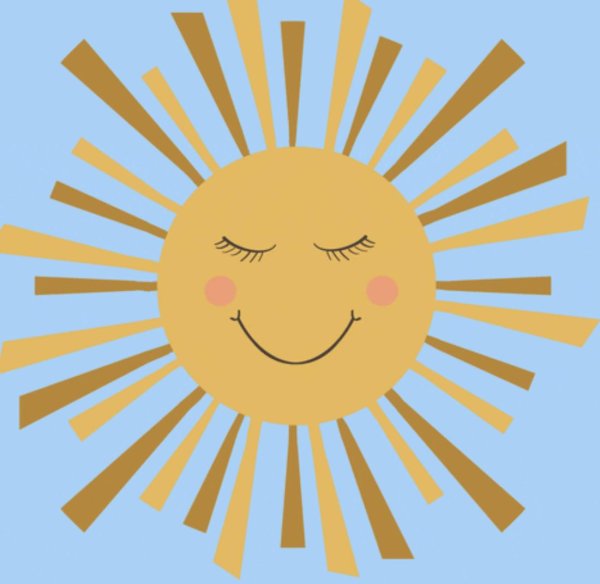 рисунок солнышка