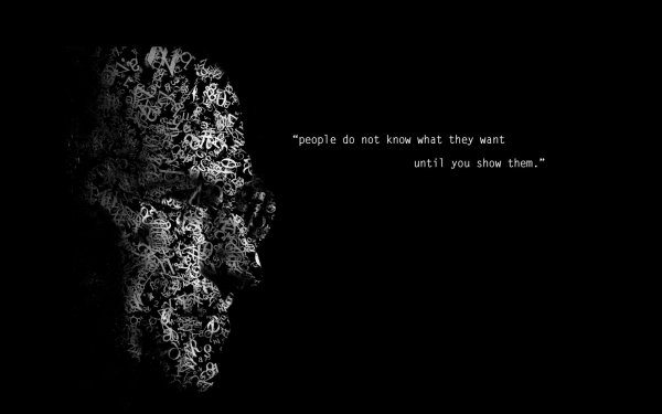 на черном фоне