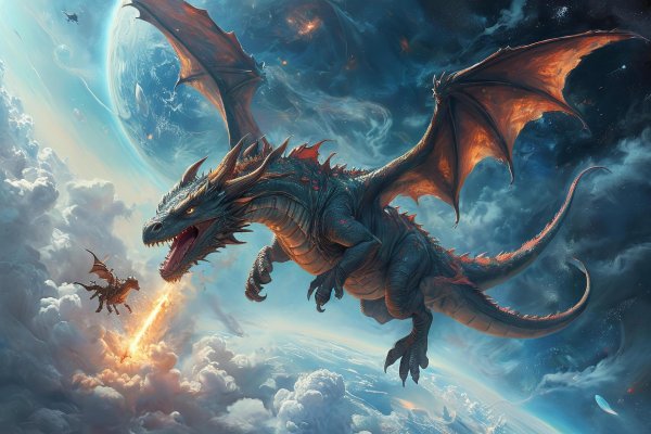 дракон летит