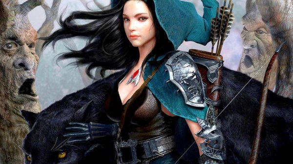 девушка пантера