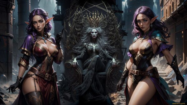 девушки фэнтези арт