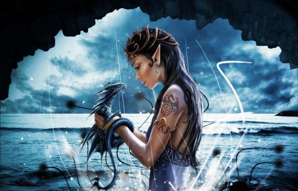 женщина дракон