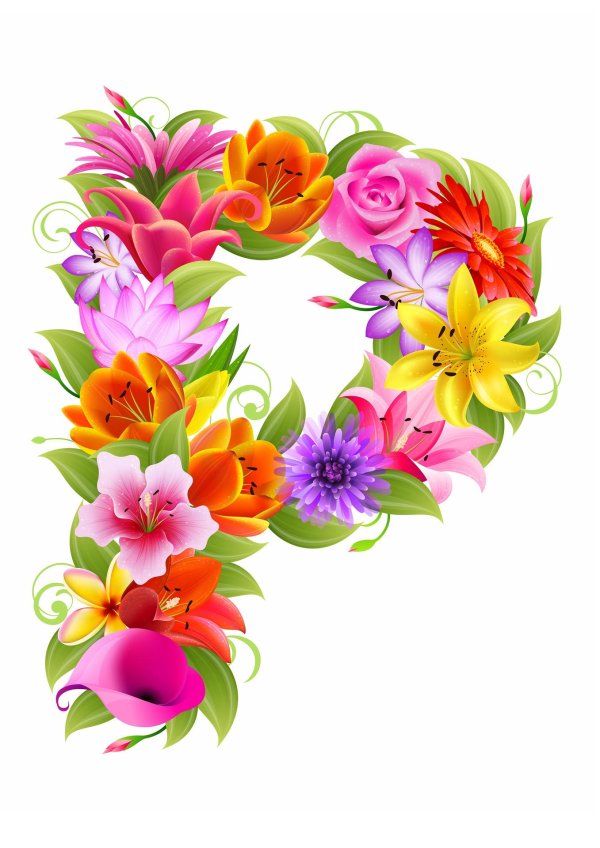 цветочный алфавит