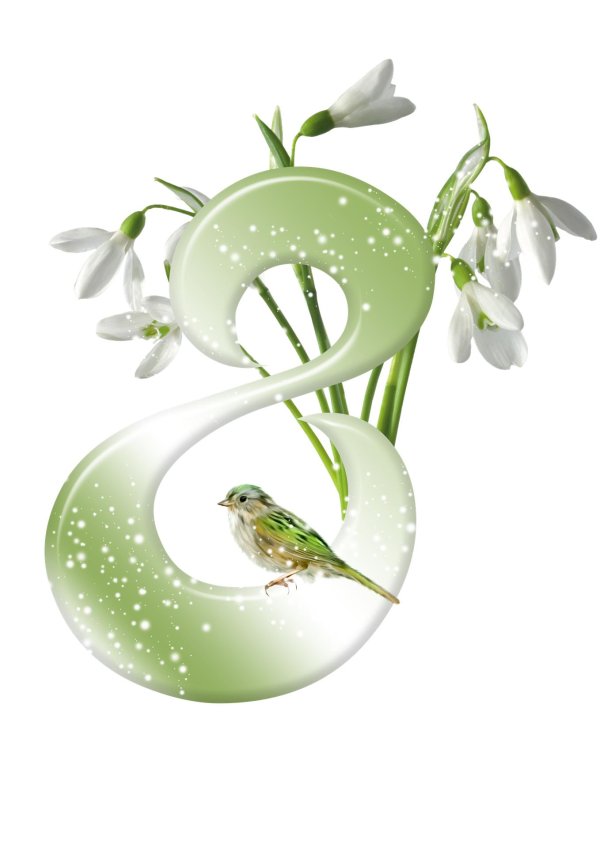 8 марта подснежники