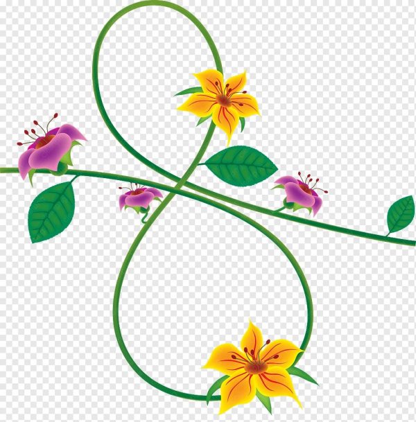 цветок векторный