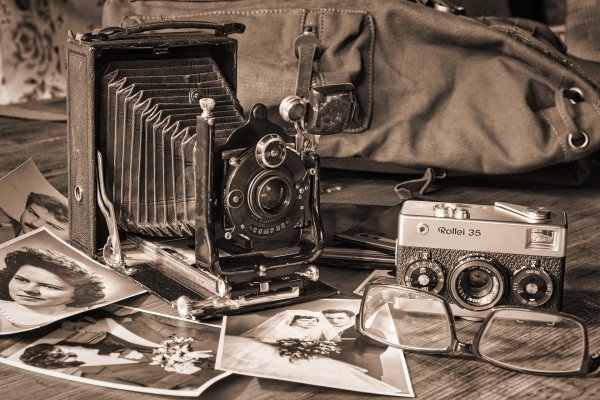 старинные фотоаппараты