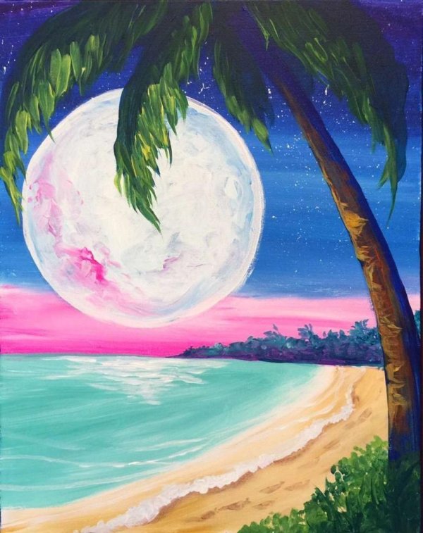 картины с луной