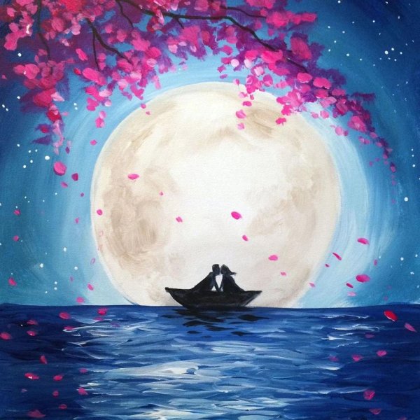 картины с луной
