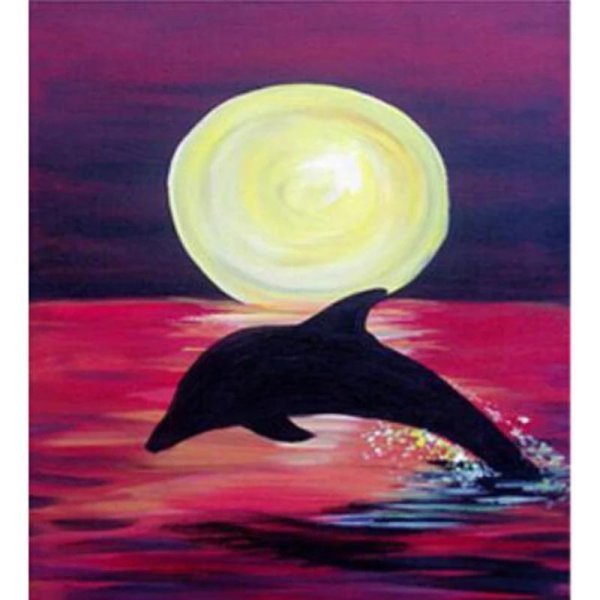 дельфин на закате