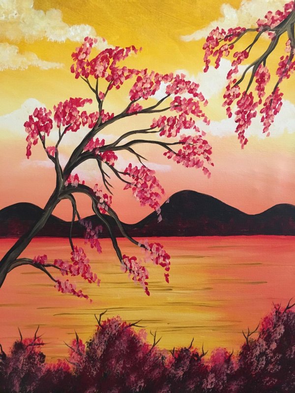 правополушарное рисование сакура