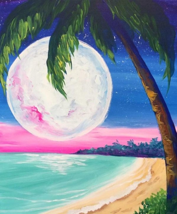 картины с луной