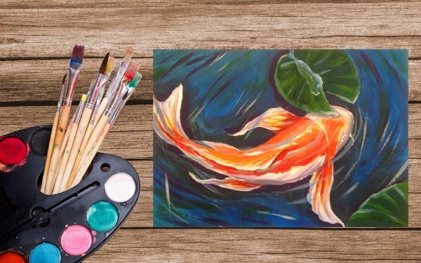 рисование гуашью