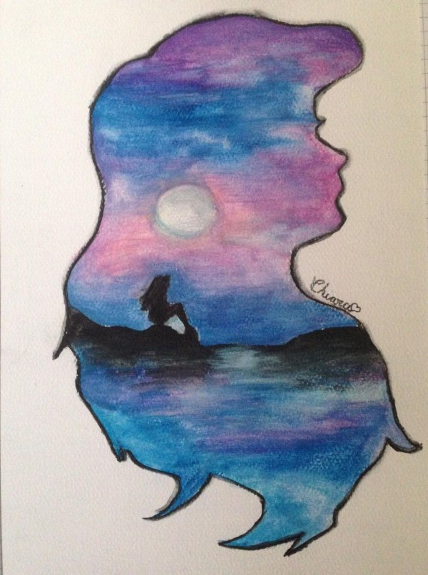 рисунок для срисовки красками