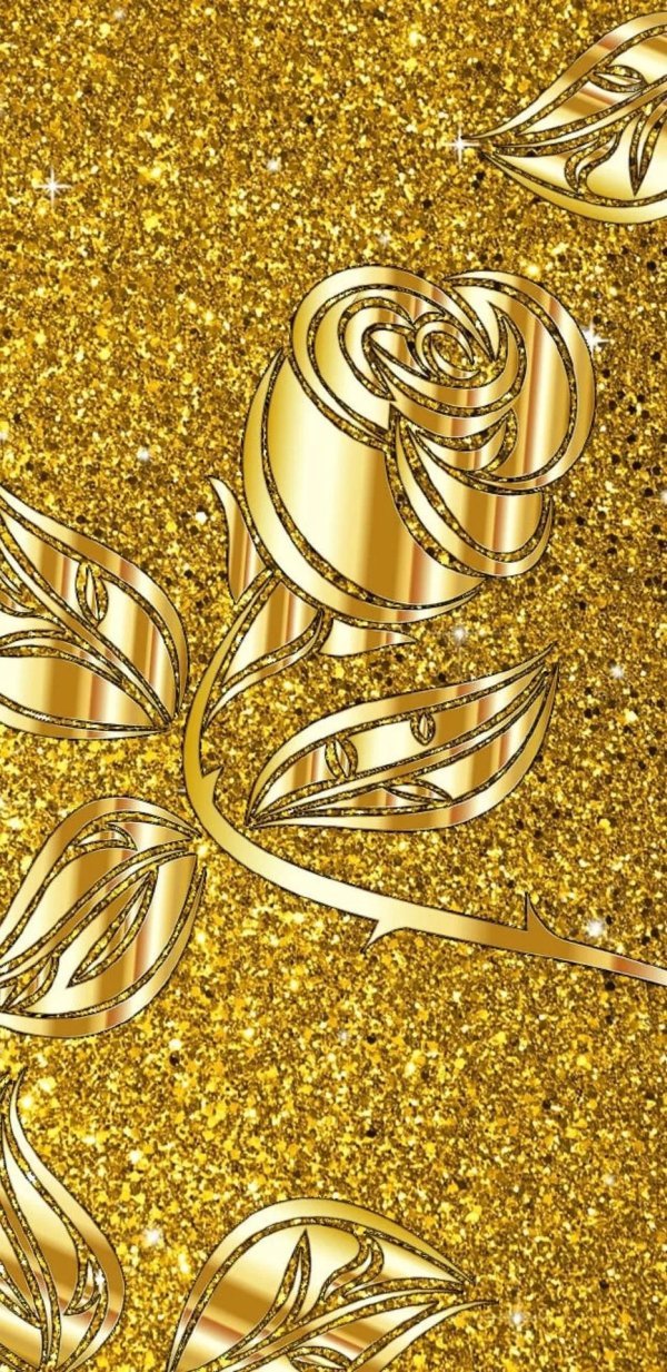 обои с золотом