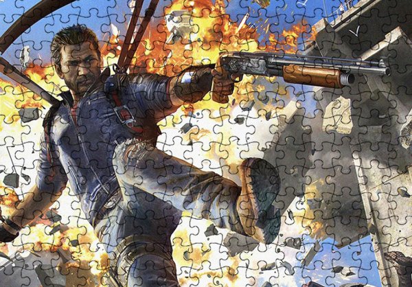 пазл картонный