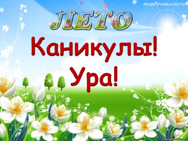 каникулы лето