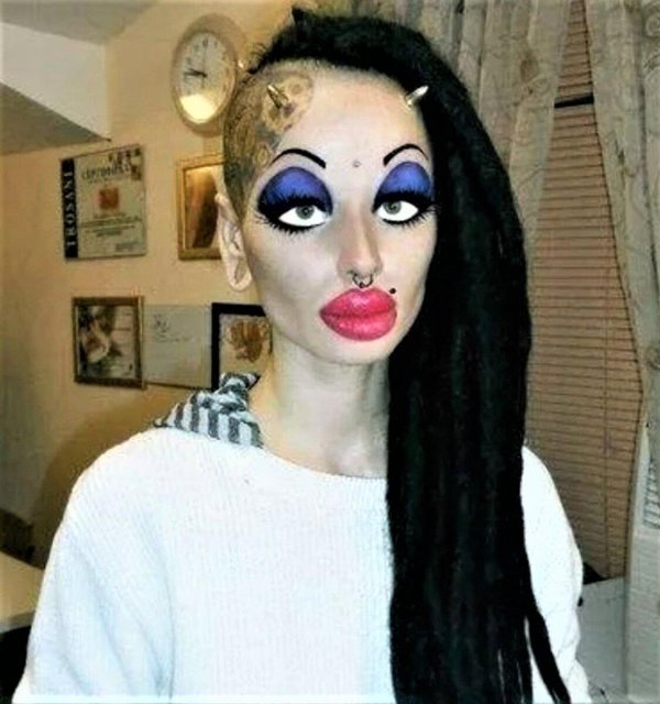 страшные накрашенные женщины
