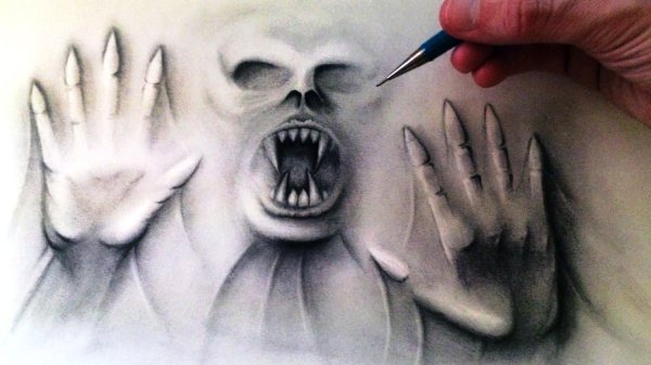 хоррор эскизы
