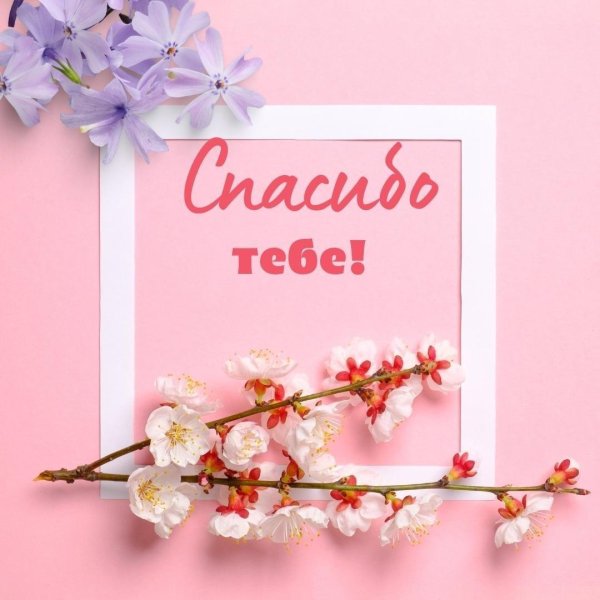 открытка спасибо