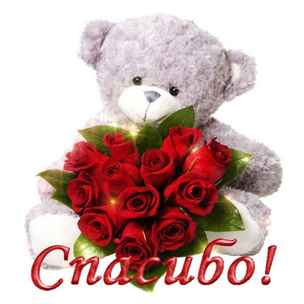 медвежонок с цветами