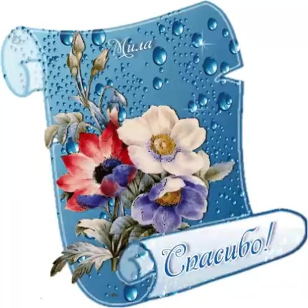 благодарственная открытка