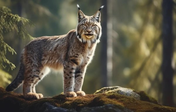 красивая рысь