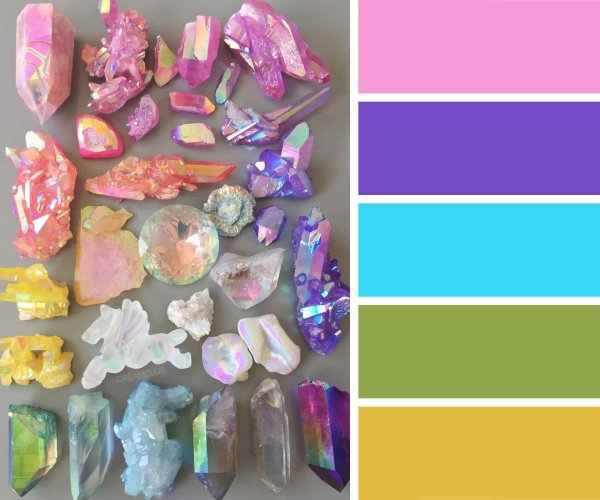 сочетание с аметистовым цветом