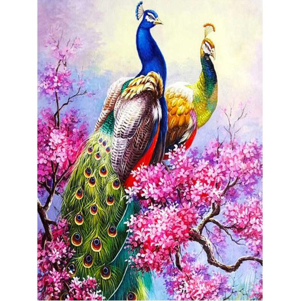 алмазная мозаика 40х50 павлины