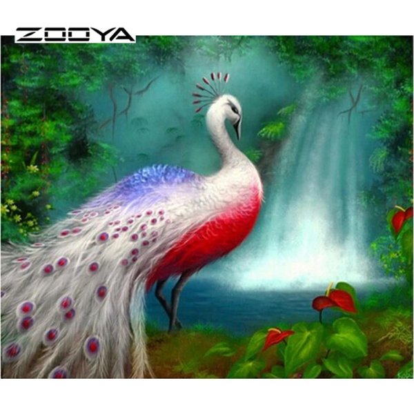 алмазная мозаика мосфа пара павлинов