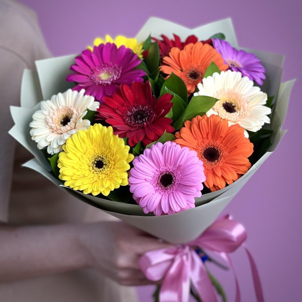 монобукеты из гербер